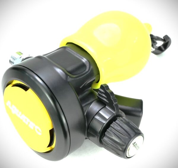Porte octopus jaune avec mousqueton plastique