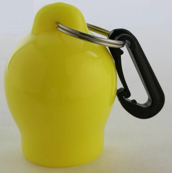 Porte octopus jaune avec mousqueton plastique – Image 2