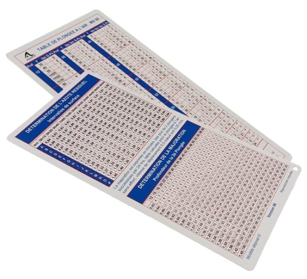 Table de plongée MN90