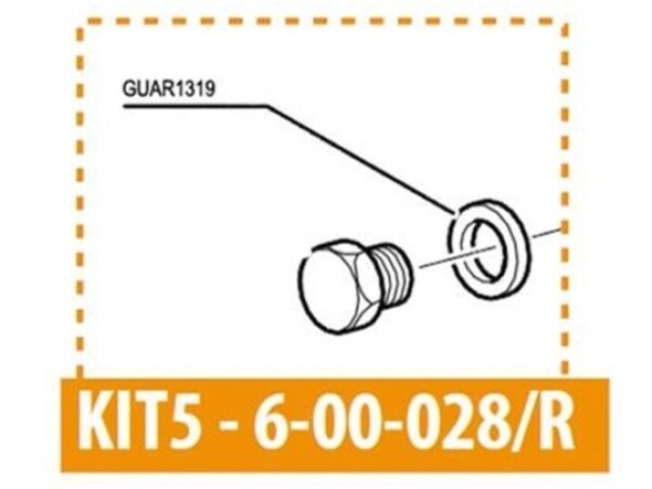 Rondelle en cuivre raccord G1/4'' - Dim. 13x19x1.5 pour compresseur COLTRI – Image 2