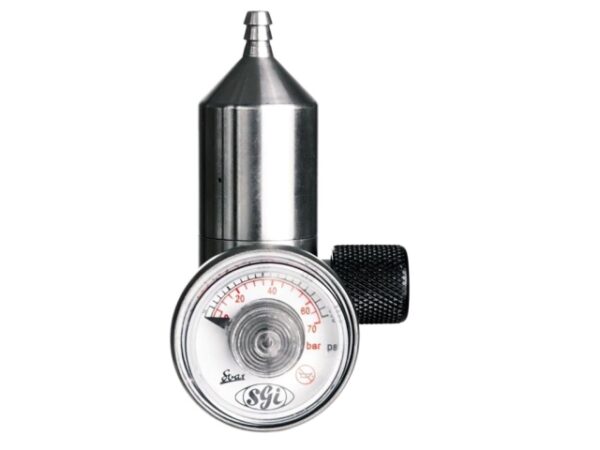 Régulateur de débit bouteille gaz étalon 0.5L/mn INOX