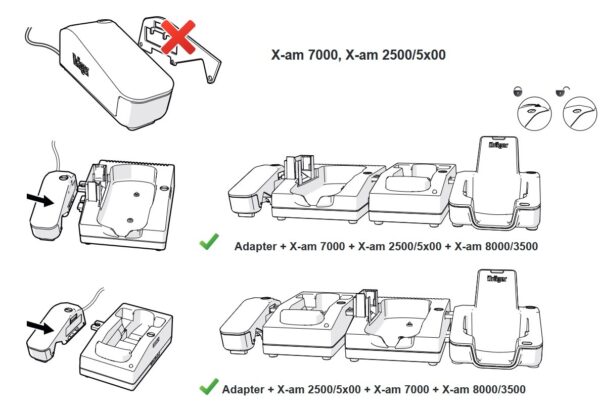 Adaptateur de charge multiple pour modules de charge X-am 125, X-am 7000 ou X-am 35/8000 – Image 2