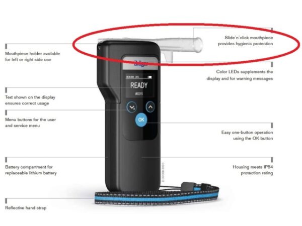 Embout standard à usage unique pour alcotests Draeger par 10 – Image 3