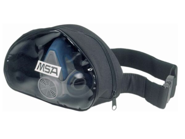 Sacoche avec face transparente pour transport et protection masque et lunettes