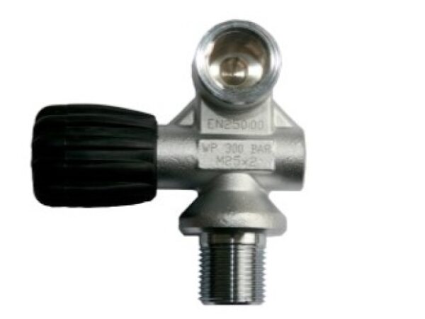 Robinet bouteille plongée S.o.S une sortie 300b volant à gauche compatible O²