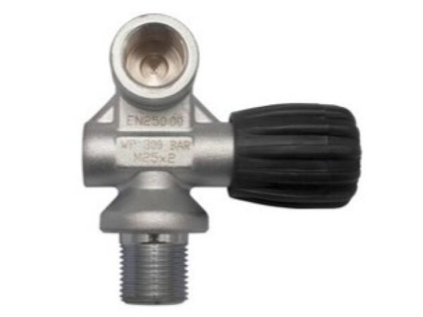 Robinet bouteille plongée S.o.S une sortie 300b volant à droite compatible O²