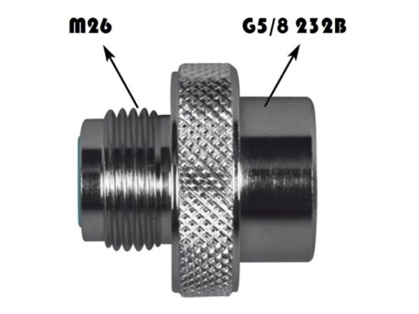 Adaptateur mâle M26x200 - femelle DIN G5/8 232 bars – Image 3