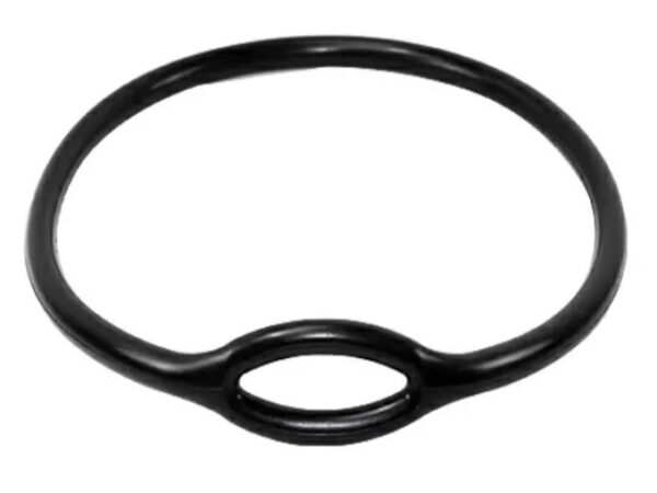 Sangle de cou Noire porte octopus - silicone - circonférence : 72 cm