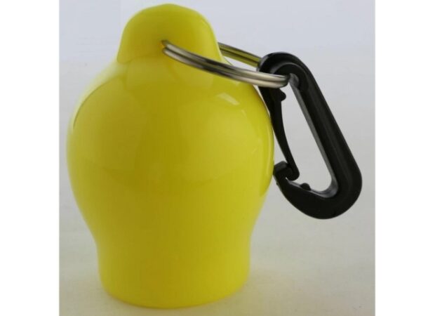 Porte octopus jaune avec mousqueton plastique – Image 2