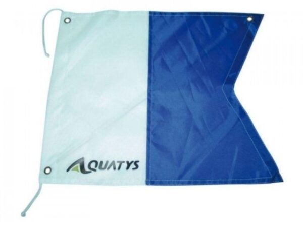 Pavillon ALPHA plongée sous-marine 40x35 cm