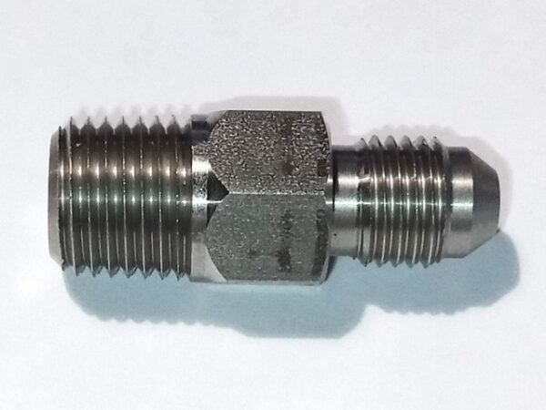 Raccord Inox G1/4'' 12x1.5 Tube Diam : 6 mm inox pour compresseur COLTRI