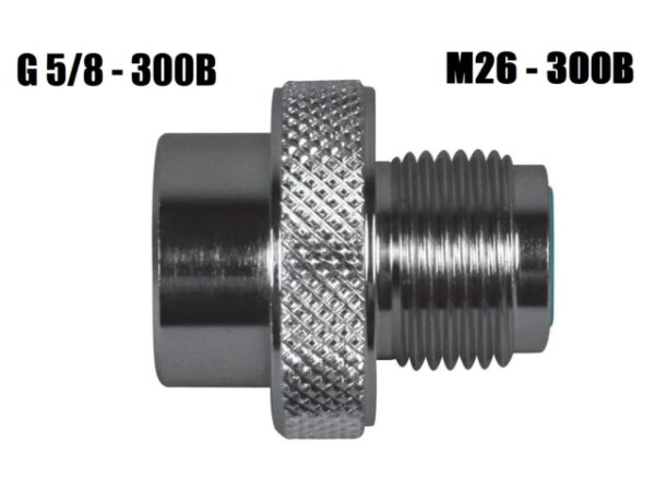 Adaptateur Male 300 bars M26x2 sur Femelle 300 bars G5/8