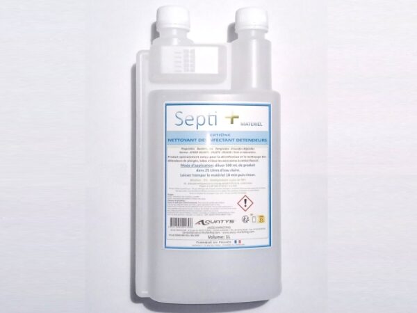 Désinfectant concentré Septi+ pour détendeurs et tubas 1l avec doseur