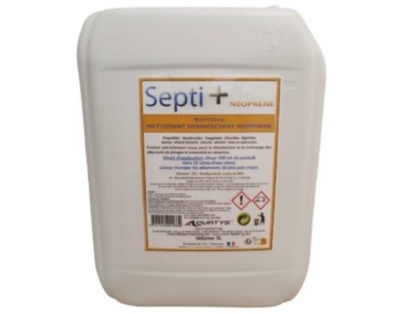 Désinfectant concentré Septi+ pour combinaison néoprène bidon 5l