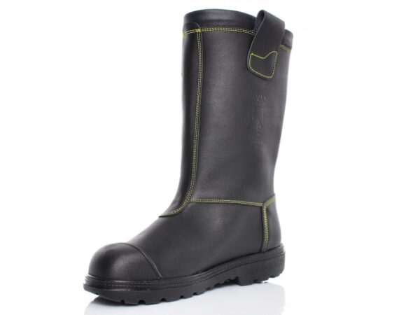 Bottes pompier en cuir FIREMAN YELLOW de la taille 36 au 50 – Image 2