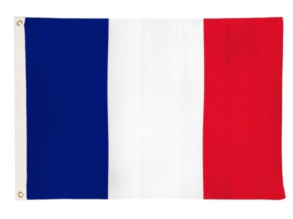 Drapeau Tricolore Pavillon national France 90 x 60 cm avec oeillets