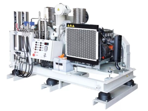 Compresseur ALKIN W4 225-415 bar 625 ou 860l/mn Diesel refroidissement AIR