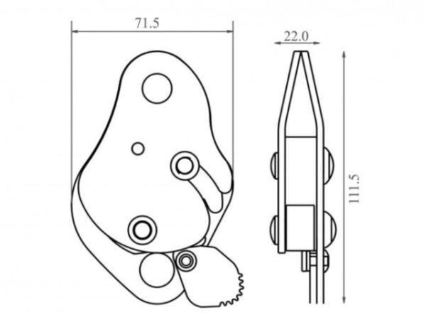 Antichute compact coulissant sur corde tressée multi-usage – Image 3